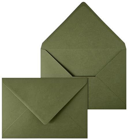 Netuno 20 sobres grandes de color caqui texturizado C5 162 x 229 mm 140g solapa en pico engomada sobres elegantes para tarjetas de felicitación invitaciones bodas A5 carta empresa folleto menú