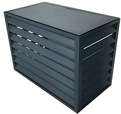 Cubierta protectora de aluminio para aire acondicionado, para unidades de aire acondicionado y bombas de calor, cubierta de unidad de aire acondicionado al aire libre, caja de basura de jardín