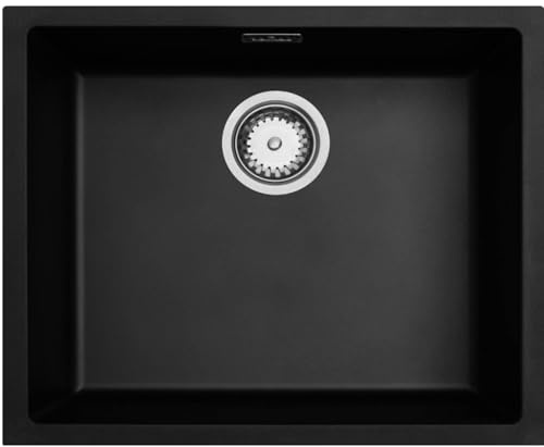 Luquicina LD54BL Fregadero Negro 1 Seno sin Escurridor Composite BIO