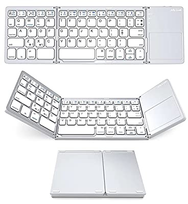 Tastiera wireless BT pieghevole ultra sottile con touchpad per Windows Android iOS