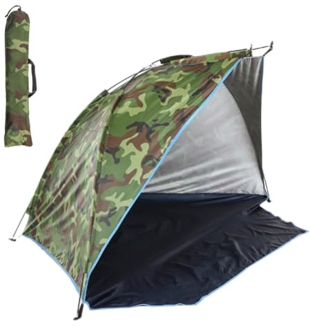 EpheyFIF Camping-Zelt zum Angeln, Sonnenschutz, Camping-Unterschlupf, 180T Polyester, 1 Set, 7 mm Fiberglas-Stange