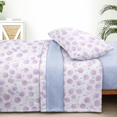 Sábanas Coralina 90, Juego Sábanas Coralina 3 Piezas (Encimera, Bajera y Funda Almohada) - Sábanas Invierno 90, Ropa de Cama Térmica con Tacto Extrasuave y Transpirable (Hanko Rosa)