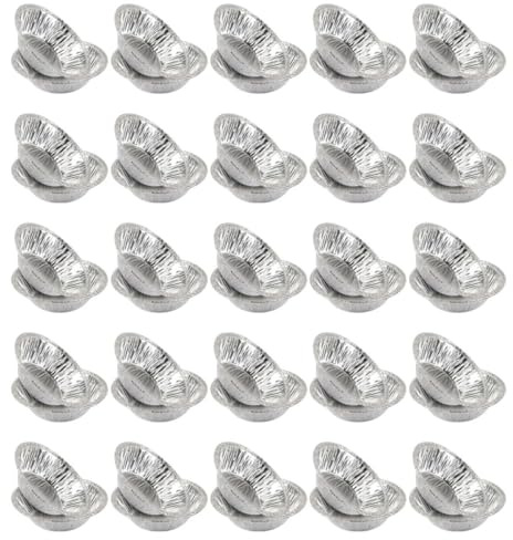 Toyvian Bandejas Moldes de Tinfoil 300 para Tartaletas de Huevo de Aluminio Prácticos y Convenientes y Cupcakes para Repostería en Cocina Doméstica o Restaurante