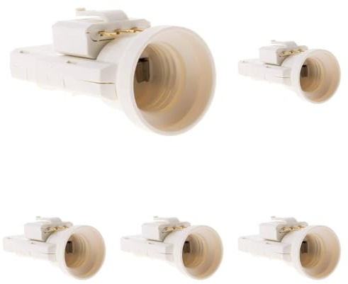 Douille avec Fiche DCL 6A 250V B22 - Blanc - Zenitech (Lot de 5)