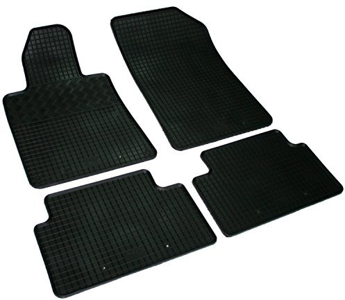 Gummi Fußmatten Set, 4teilig, Gummifußmatten Gummimatten Matten