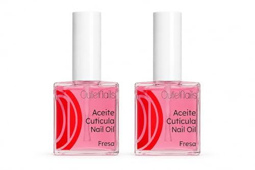 2 x Aceites de cutícula - Fresa 15ml / Ideal para uñas/Manicura Francesa/Nail Oil