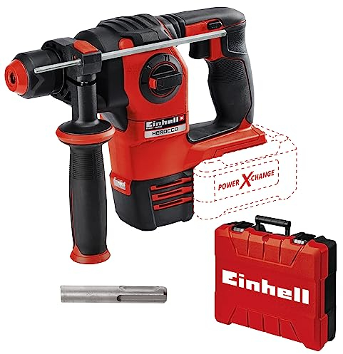 Einhell Power X-Change 18V Cordless Rotary Hammer Drill | Herocco Brushless SDS Plus - Drilling, Impact Drilling, Screwing and Chiselling Functions | With 4.0 Ah Lithium-Ion Battery and Charger