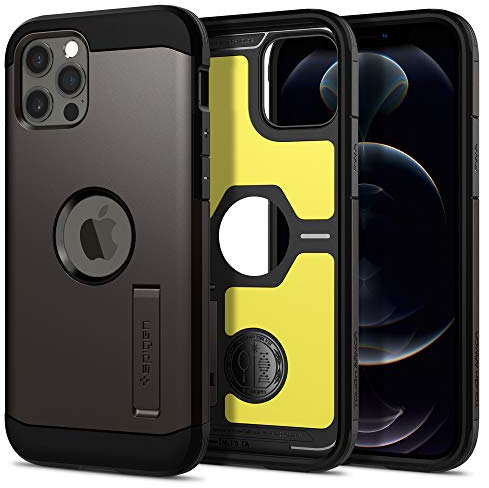 Spigen Tough Armor Case Compatible with iPhone 12 Pro / 12 - Gunmetal