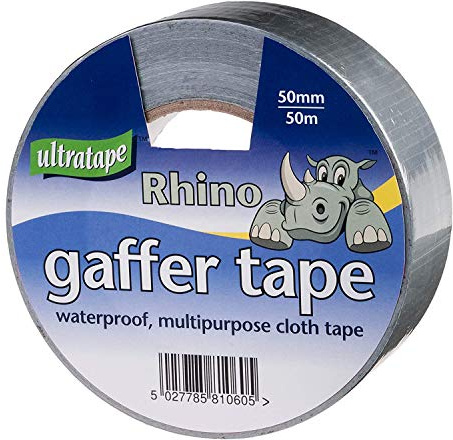Rhino 2 X Cloth Tape 50MM X 50M Silver