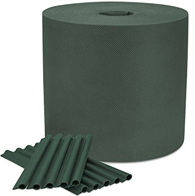 COVER IT Garten Sichtschutzstreifen Zaun 19 cm x 48 m Grün | Sichtschutz für Doppelstabmattenzaun 150 g/m² – Sichtschutzstreifen für Stabmattenzaun
