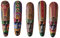 Josenidny - Máscara de madera para colgar en la pared, talla en madera pintada, decoración de la pared, decoración de la barra para la máscara africana
