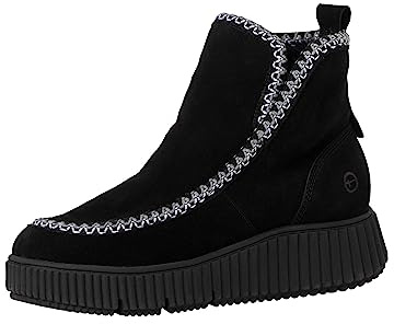 Tamaris Botines para mujer 1-26865-41 normal, Negro, 39 EU