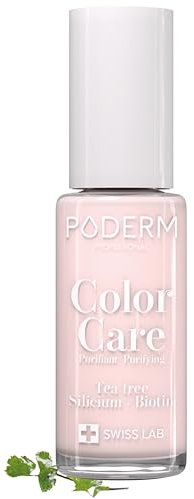 PODERM - MICOSI DELLE UNGHIE | Smalto colorato TEA TREE | Prevenzione e trattamento delle unghie gialle/danneggiate dalla MICOSI | TRATTAMENTO E COLORE | Mani/Piedi | Swiss Made