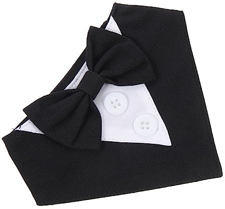 WOONEKY Fliege Stilvolles Welpen-Bandana Bequemer Speichelschal Haustieranzug Größe Xs