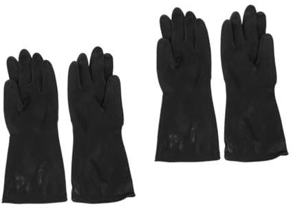 Baluue 2pairs Fancy Dish Washing Gloves Heat Resistant Gloves Dish Cleaning Soft Touch