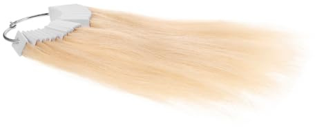 HAPINARY 30 Stück Echthaar Farbtestset für Friseure mit Haarfarbteststrähnen Natürlichem Haarmaterial Übungs und Trainingshaarteile für Salon und Haarfarbprobenring