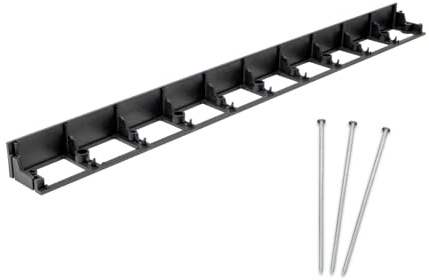 bepco Rabattkant – gatkant set om 10 (L x H: 100 x 5,8 cm) – flexibel och robust trädgårdsgräns för gräsmatta, säng och gatstenar, med 30 stålmarkankare (galvaniserad)