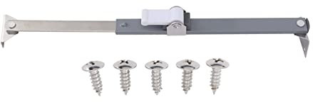 Casement Window Hinge, Aluminum Alloy Security Window Stay Exquisite Casement Shutter Stopper Casement Shutter Brace for Home Library Office (01)