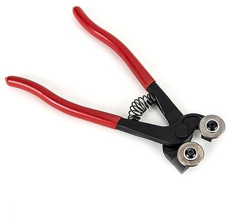 LIFKOME Pinza Tagliapiastrelle in Acciaio Inox Per Mosaico in Strumento Fai Da Te Manuale Impugnatura in Gomma Antiscivolo