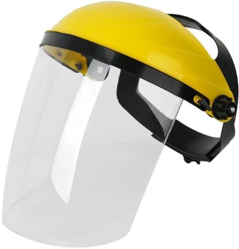 Luxylei Maschera Protettiva per Il Viso, Visiera Completa Regolabile con Imbottitura in Spugna, Copertura Protettiva Traspirante Antispruzzo per Giardinaggio, Saldatura E Molatura