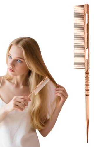 Pinnkam - Antistatisk Tuperingskam Med Fina Tänder För Att Separera, Tupera, Ut, Hårstyling Till Kvinnor, Flickor | Frisörkam Och Hårvårdsartikel Till Och