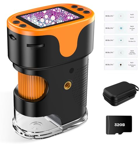 Microscopio per bambini lente d'ingrandimento portatile ragazzi ragazze 4-12