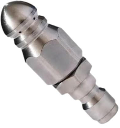 FewNvWa Ugello per Idropulitrice Ugello Rotante Getto Multidirezionale Accessorio per Tubo Flessibile Materiale in Lega Y Adatto per Lavori Idraulici