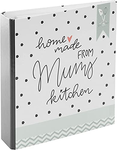 goldbuch 69041 Rezeptebuch Homemade Mums, Rezeptsammelordner 21x22,5x5 cm | Rezeptordner mit Kunstdruck-Motiv Mutters Küche, Ordner 2-Ringmechanik, 25 bedruckte Blätter zum Ausfüllen, Made in Germany