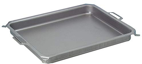 BSR-Grillen Stahl-Pfanne für 4-flammigen Gasgrill | Grillpfanne | Wanne ca. 75 x 45 cm | 6 cm tief | massive Ausführung | ideal zum grillen und braten