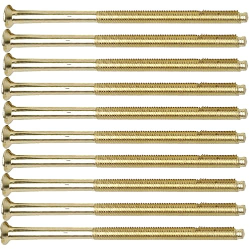 Brass Electrical Screws Long 50mm, 75mm Electrical Socket Switch Screw (10, 75mm)