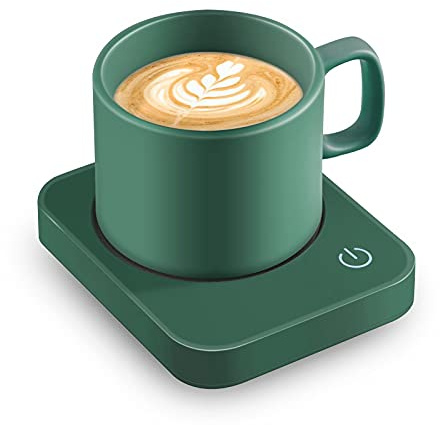 VOBAGA Coffee Mug Warmer for Desk with Auto Shut Off & 3-Temp Settings, Coffee Cup Warmer with Smart Safety Alert Home Office Accessory, Perfect for Coffee, Tea, Milk (No Mug)