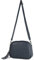 modamoda de - T238 - ital. Damen Umhängetasche Leder Medium, Farbe:Dunkelblau