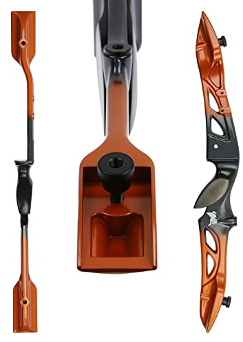 Mittelstück Drake Chroma - 24 Zoll, Linkshand, Rechtshand, für Junge Bogenschützen entwickelt (Rechte Hand, Orange/Schwarz/Orange)