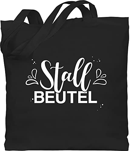 Shirtracer - Baumwolltasche - Pferde - Taschen - Stallbeutel Lettering