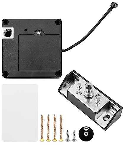 VOANZO RFID-Schrankschloss-Kit Unsichtbares elektronisches Schrankschloss-Kit Verstecktes DIY-Schloss Verstecktes Kartenschloss für Holzschränke