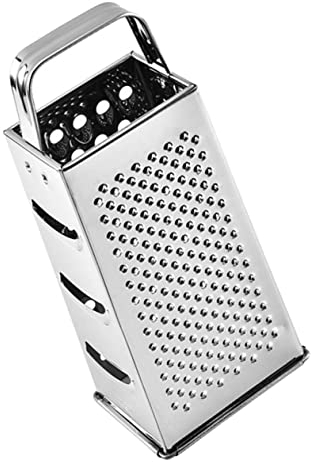 NAMOARLY Râpe À Quatre Faces Râpe Rotative Manuel En Boîte À Boîte À 4 Côtés Déchiqueteuse À Fromage À Citron En Acier Inoxydable Polyvalente