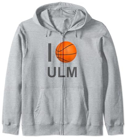 I Love Ulm Basketball TShirt für Ulmer an der Donau Kapuzenjacke