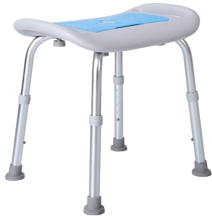 EasyVibe duschhocker für senioren, Großer Duschsitz bis 150 kg, badhocker für die dusche badewannenhocker, dusch und badhocker, Werkzeugfreie Montage - Höhenverstellbar Duschstuhl