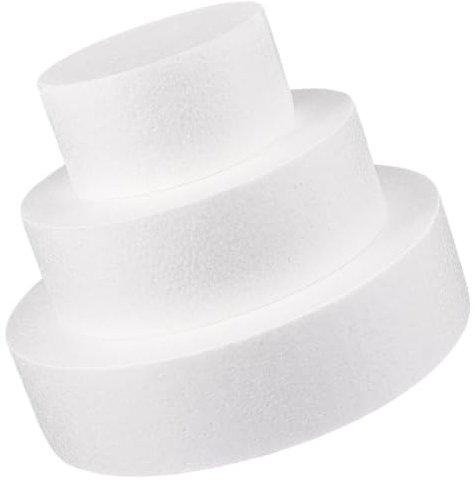 BESPORTBLE Schaumstoff-kuchenformen Kompakte Kuchenattrappen Glatt Für Hochzeitsbastelprojekte