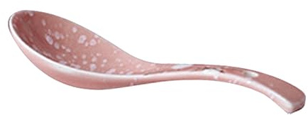 OUNONA Japanese Style Ceramic Soup Spoon, Pink Underglaze Hand-Painted Tableware for Serving Udon and Soup, Sturdy, Scratch-Resistant, Elegant Restaurant Use | Hand Painted Underglaze Finish, Sturdy Ceramic Build, Hot Boiling Water Use, Smooth Pink Tableware