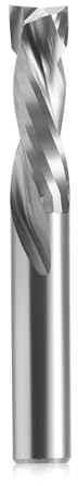 EU_HOZLY Fraise hélicoïdale Up&Down Compression Bit 8mm de diamètre de coupe, 8mm de tige, 25 mm de longueur de coupe Fraise CNC à tige pour sculpture sur bois, gravure, 1 pièce