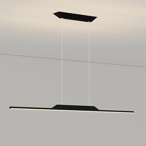Jadssox minimalistischer LED-Kronleuchter, lineare Pendelleuchte, Kücheninsel-Leuchte, 3 Farbmodus-Streifen-Hängelampe, Billardtisch, Lichtleiste, Esszimmer, Schlafzimmer, hängende Kronleuchter