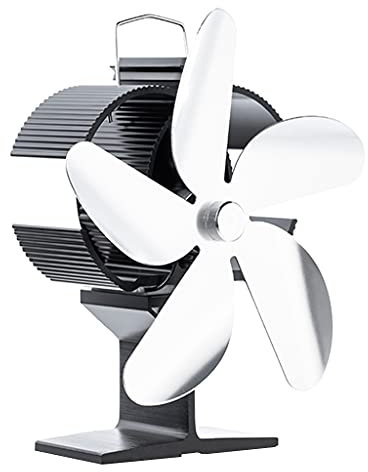 Ventilador de estufa silencioso y de bajo mantenimiento distribuye aire caliente para pellet madera