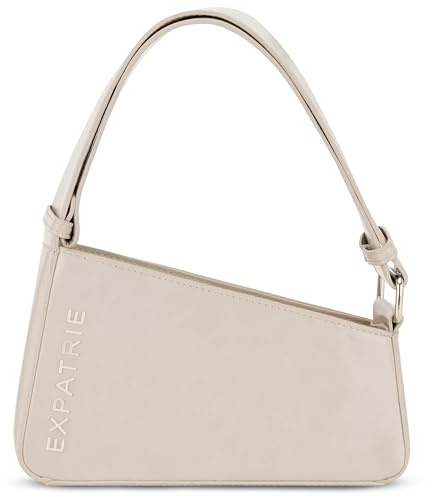 Expatrié Handtasche Damen - Georgia - Asymetrische Schultertasche aus Kunstleder für Tag & Nacht - Y2K Vintage Ledertasche Klein - Breiter Schultergurt