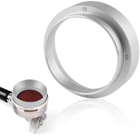 Kaffee Dosierring 51mm, Magnetisch Dosiertrichter, Espresso Trichter | Aluminium Kaffeedosierring für Fülltrichter, Brühschüssel, Siebträger Zubehör, Kaffeepulver Exakten Abfüllen