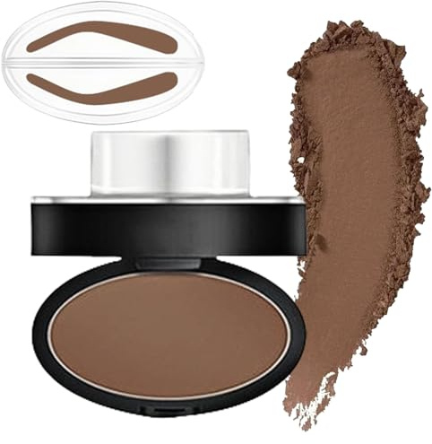 Waterproof Eyebrow Seal Stamp Powder - Complete Nature Tinting Coloring Kit for Easy and Natural Looking Brows in Just 1 Second - Perfect for Makeup Beginners