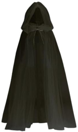 Cape à capuche sorcière, cape à capuche d'Halloween | Longue cape hantée, cape magique, costume de performance, cape transparente en tulle pour Halloween, mascarade, bal