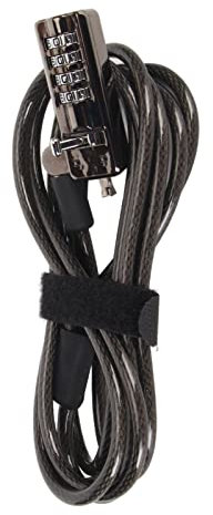Acouto Blocco Laptop a 4 Cifre Cifre Resiliente Cavo di Sicurezza del Computer Portatile con Blocco per Bloccante Cavo di Sicurezza Cablecomputer Cablecomputer
