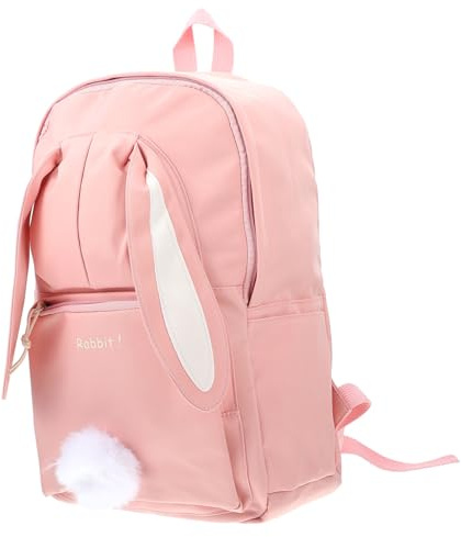 FRCOLOR Hasenrucksack aus Nylon mit Hasenmotiv Schultertasche für Reisen Wandern Fitness Schule Büro Shopping oder Alltag Hergestellt aus Hochwertigem Material für Langlebigkeit