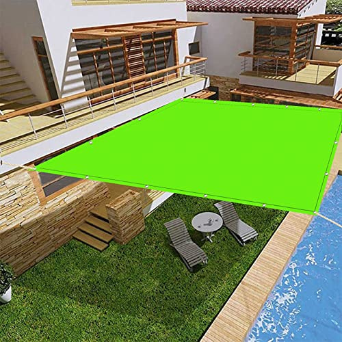 Telone impermeabile con protezione UV, 1,4 x 3,4 m, resistente parasole verde e frangivento, per patio, balcone, campeggio, pergola, tenda da sole, soluzioni per tende da esterno